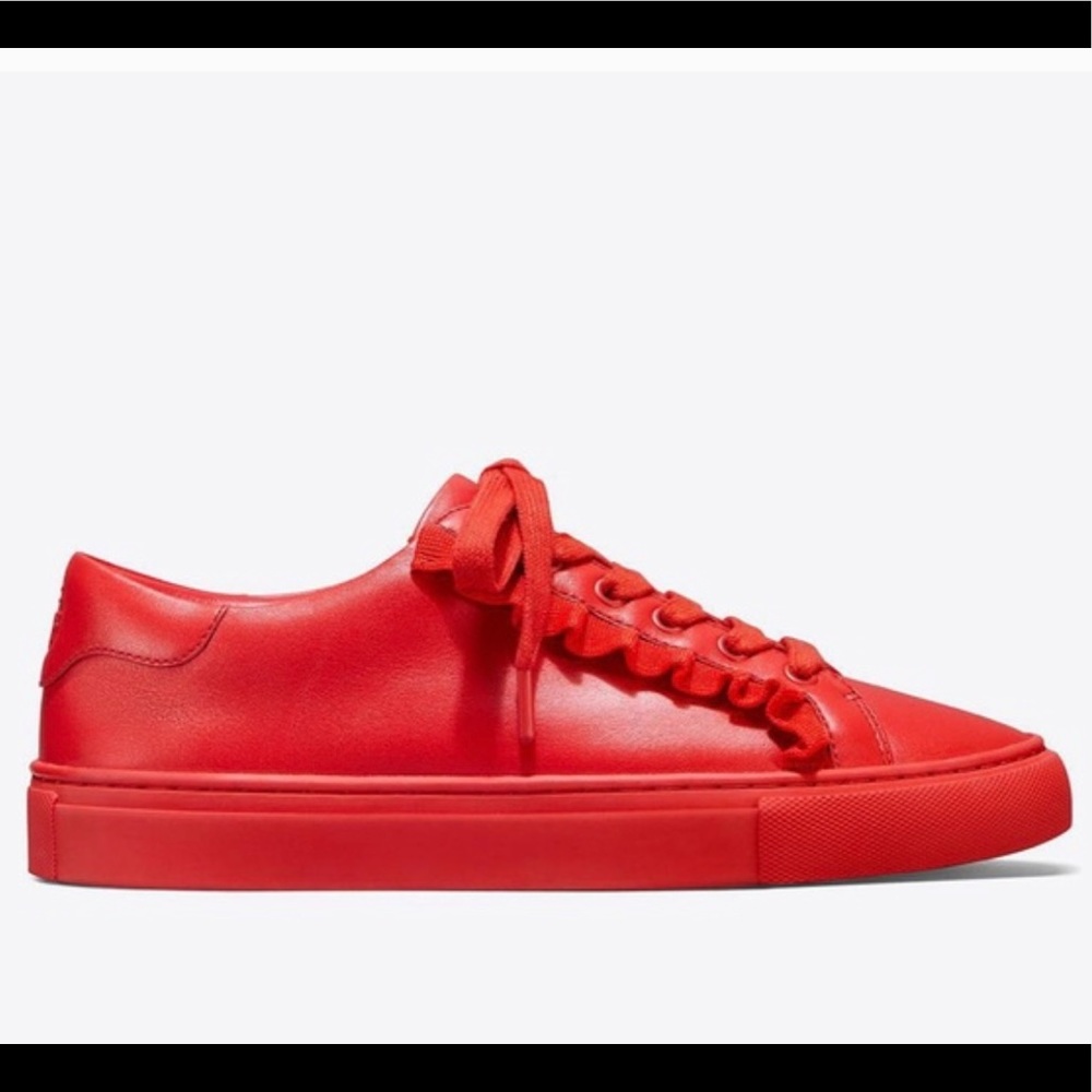 Tory Burch Leather Ruffle Sneaker - Sz 7.5 - ♥️